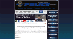 Desktop Screenshot of newbaltimorepolice.org