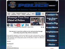 Tablet Screenshot of newbaltimorepolice.org